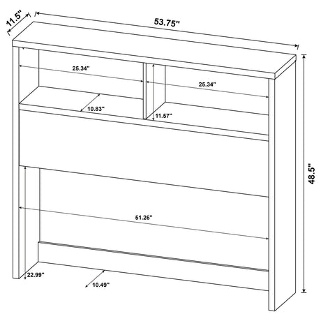 Westpark Pine 3-Piece Full Bedroom Set Bookcase Headboard by Coaster at Eve Furniture