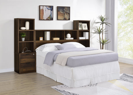 Westpark Pine 3-Piece Queen Bedroom Set Bookcase Headboard by Coaster at Eve Furniture