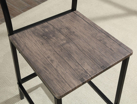 Westport Antique Brown/Black 5 Pc. Counter Ht. Table Set by Furniture of America at Eve Furniture