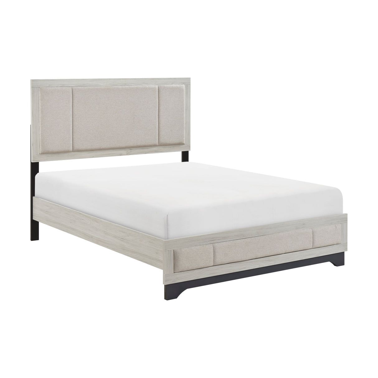 Westport White Oak & Gray California King Platform Bed by Homelegance at Eve Furniture