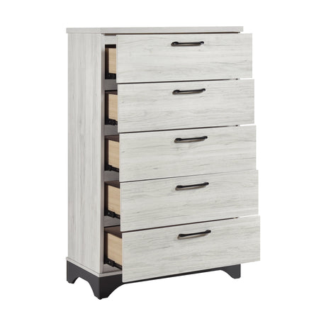 Westport White Oak/Gray Chest by Homelegance at Eve Furniture