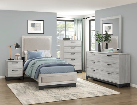Westport White Oak/Gray Chest by Homelegance at Eve Furniture