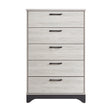 Westport White Oak/Gray Chest by Homelegance at Eve Furniture