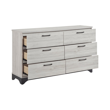 Westport White Oak/Gray Dresser by Homelegance at Eve Furniture