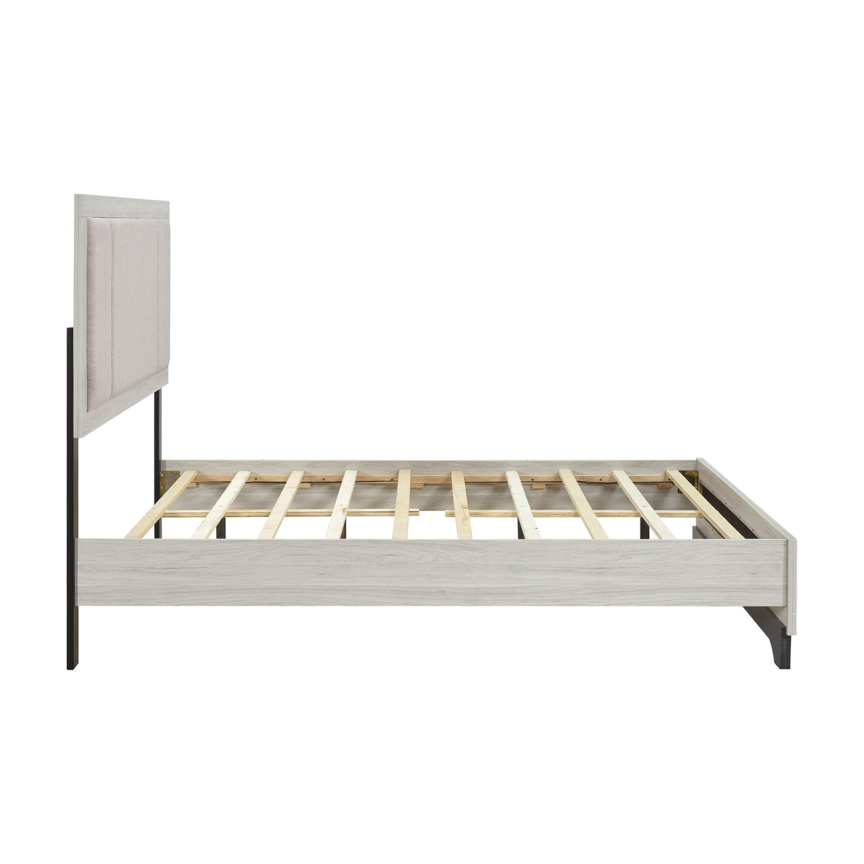 Westport White Oak/Gray Eastern King Platform Bed by Homelegance at Eve Furniture