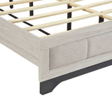 Westport White Oak/Gray Eastern King Platform Bed by Homelegance at Eve Furniture