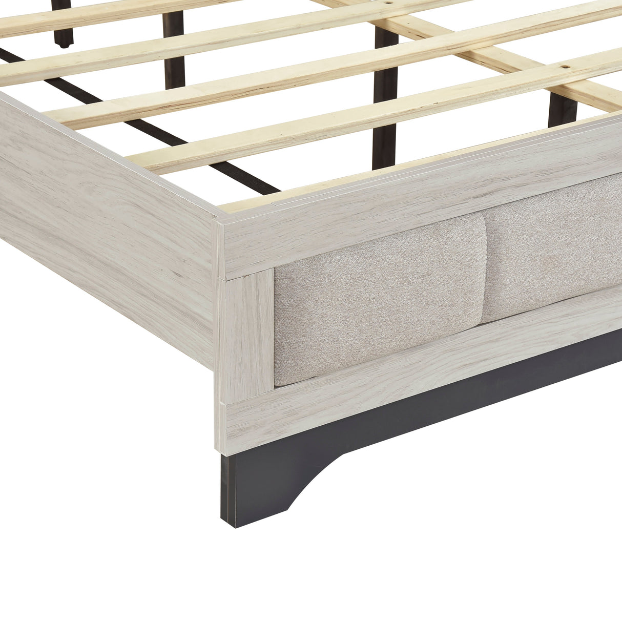 Westport White Oak/Gray Full Platform Bed by Homelegance at Eve Furniture