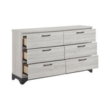 Westport White Oak/Gray Platform Bedroom Set by Homelegance at Eve Furniture
