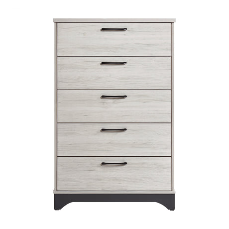 Westport White Oak/Gray Platform Bedroom Set by Homelegance at Eve Furniture