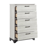 Westport White Oak/Gray Platform Bedroom Set by Homelegance at Eve Furniture