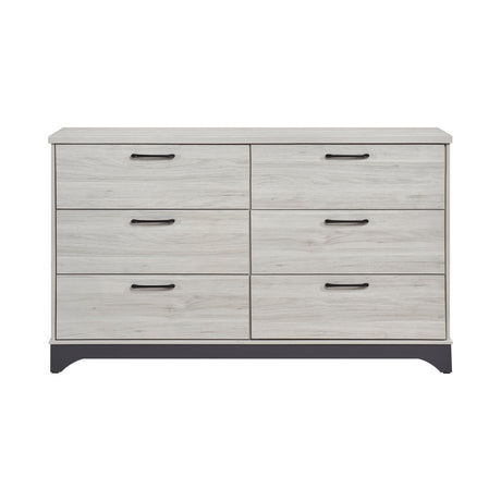Westport White Oak/Gray Platform Youth Bedroom Set by Homelegance at Eve Furniture