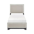 Westport White Oak/Gray Twin Platform Bed by Homelegance at Eve Furniture