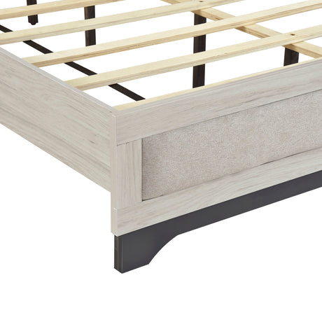 Westport White Oak/Gray Twin Platform Bed by Homelegance at Eve Furniture