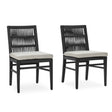 Westville Black Outdoor Dining Chair (Set of 2) by Classic Home at Eve Furniture