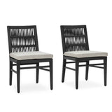 Westville Black Outdoor Dining Chair (Set of 2) by Classic Home at Eve Furniture