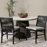 Westville Black Outdoor Dining Chair (Set of 2) by Classic Home at Eve Furniture