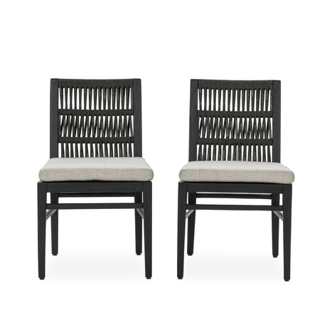 Westville Black Outdoor Dining Chair Set of 2 by Classic Home at Eve Furniture