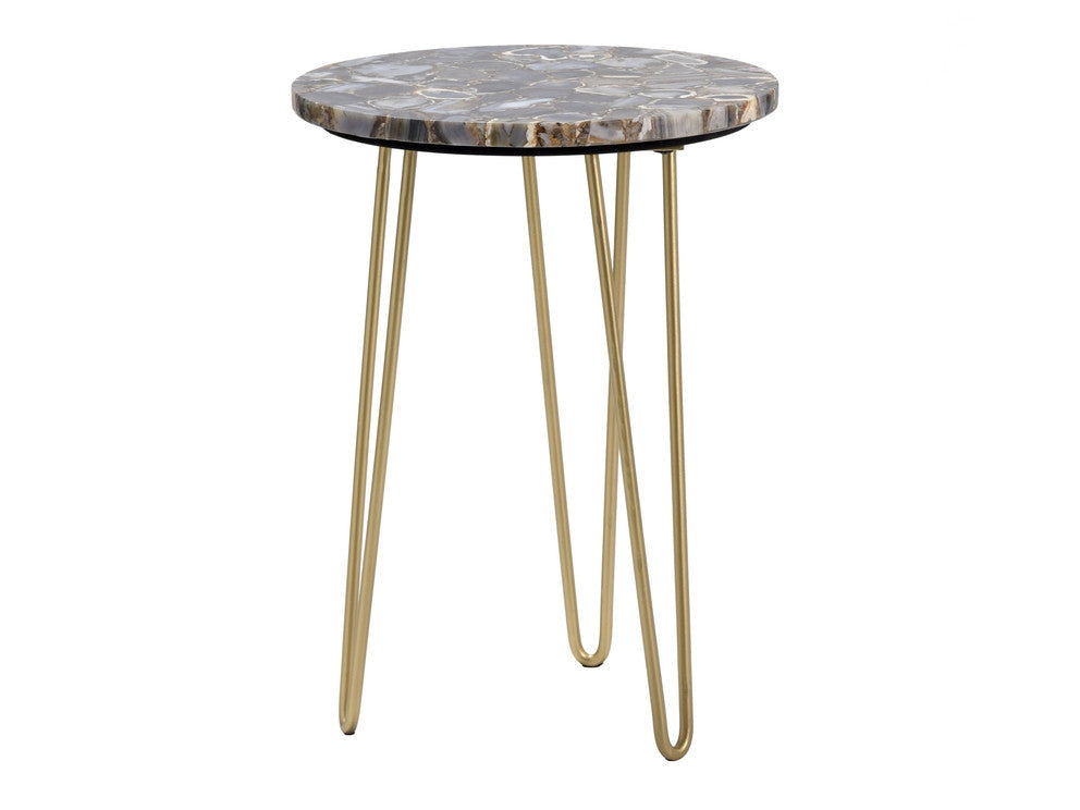 Westwood Gold/Blue Accent Table by Crestview at Eve Furniture