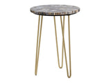 Westwood Gold/Blue Accent Table by Crestview at Eve Furniture