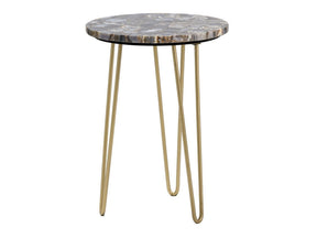 Westwood Gold/Blue Accent Table by Crestview at Eve Furniture