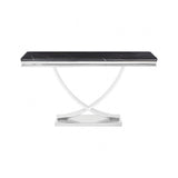 Wettingen Black/Chrome Sofa Table by Furniture of America at Eve Furniture
