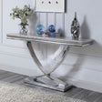 Wettingen Chrome Sofa Table by Furniture of America at Eve Furniture
