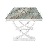 Wettingen Chrome/Gray Coffee Table by Furniture of America at Eve Furniture