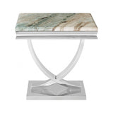 Wettingen Chrome/Green End Table by Furniture of America at Eve Furniture