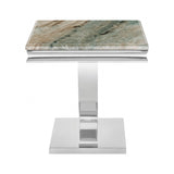 Wettingen Chrome/Green End Table by Furniture of America at Eve Furniture