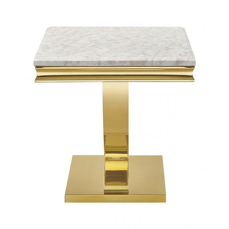 Wettingen Gold/Beige End Table by Furniture of America at Eve Furniture