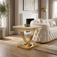 Wettingen Gold/Beige End Table by Furniture of America at Eve Furniture