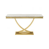 Wettingen Gold/Beige Sofa Table by Furniture of America at Eve Furniture