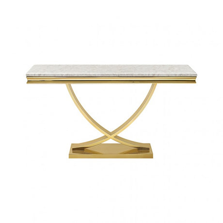 Wettingen Gold/Beige Sofa Table by Furniture of America at Eve Furniture