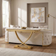 Wettingen Gold/Beige Sofa Table by Furniture of America at Eve Furniture