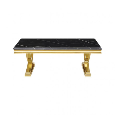 Wettingen Gold/Black Coffee Table by Furniture of America at Eve Furniture