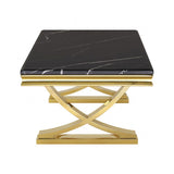 Wettingen Gold/Black Coffee Table by Furniture of America at Eve Furniture