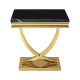 Wettingen Gold/Black End Table by Furniture of America at Eve Furniture