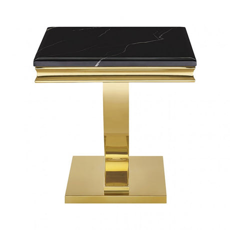 Wettingen Gold/Black End Table by Furniture of America at Eve Furniture