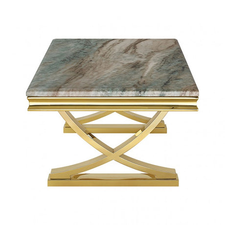 Wettingen Gold/Green Coffee Table by Furniture of America at Eve Furniture