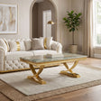 Wettingen Gold/Green Coffee Table by Furniture of America at Eve Furniture