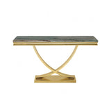 Wettingen Gold/Green Sofa Table by Furniture of America at Eve Furniture