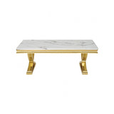 Wettingen Gold/White Coffee Table by Furniture of America at Eve Furniture