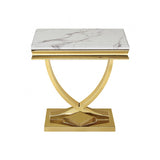Wettingen Gold/White End Table by Furniture of America at Eve Furniture