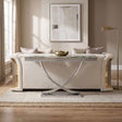 Wettingen Green/Chrome Sofa Table by Furniture of America at Eve Furniture