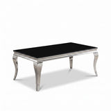 Wetzikon Black/Silver Coffee Table by Furniture of America at Eve Furniture