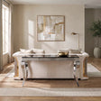 Wetzikon Black/Silver Sofa Table by Furniture of America at Eve Furniture