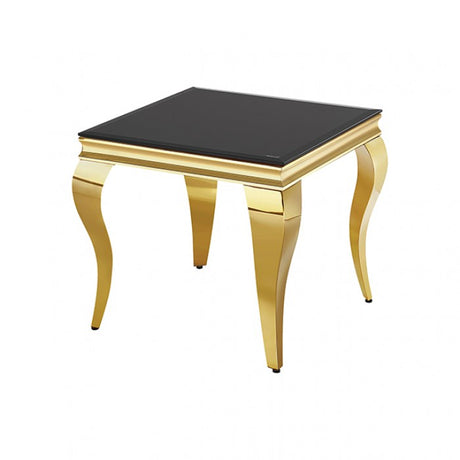 Wetzikon Gold/Black End Table by Furniture of America at Eve Furniture