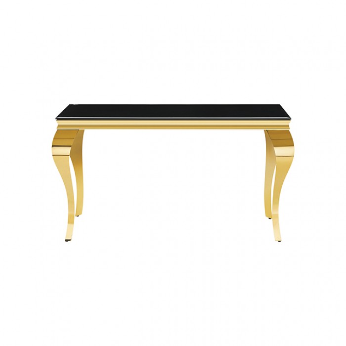 Wetzikon Gold/Black Sofa Table by Furniture of America at Eve Furniture