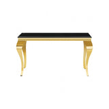 Wetzikon Gold/Black Sofa Table by Furniture of America at Eve Furniture