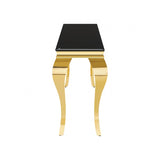 Wetzikon Gold/Black Sofa Table by Furniture of America at Eve Furniture